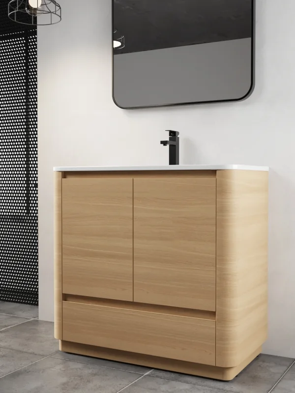 GMH-007 Light Oak bathroom vanity product detail