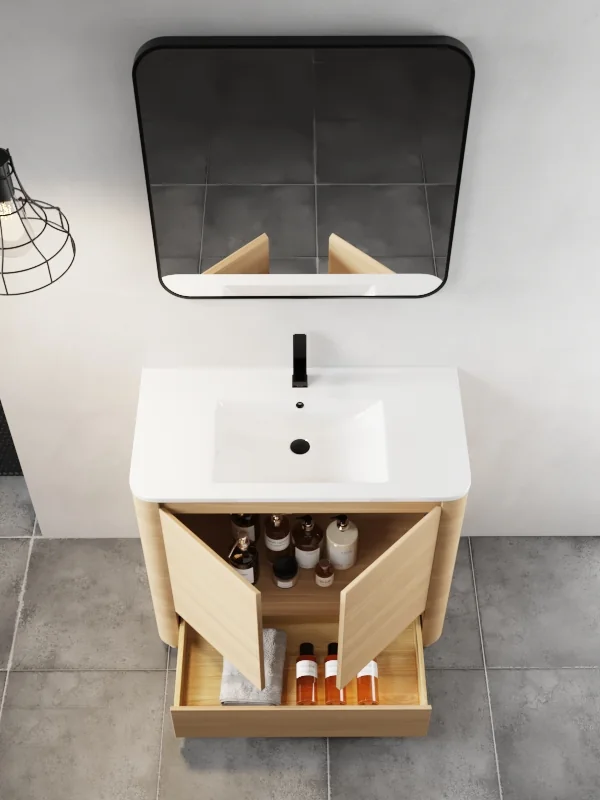 GMH-007 Light Oak bathroom vanity product detail