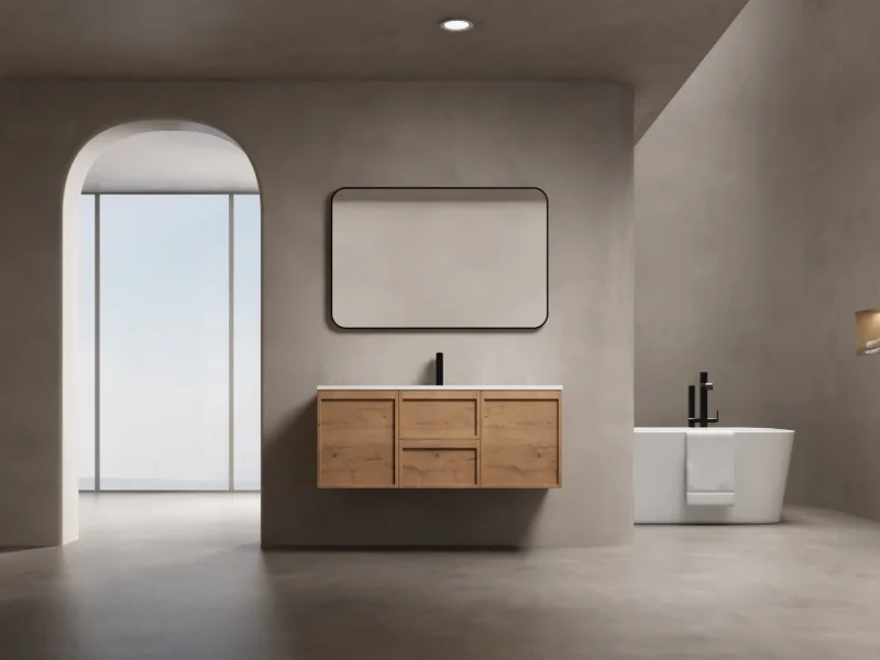 GMH-009 Imitative Oak bathroom vanity product detail
